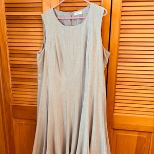 Lined knee length dress